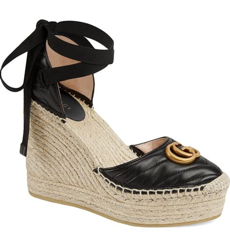 gucci palmyra wedge sandals|gucci wedge sandals flowers.